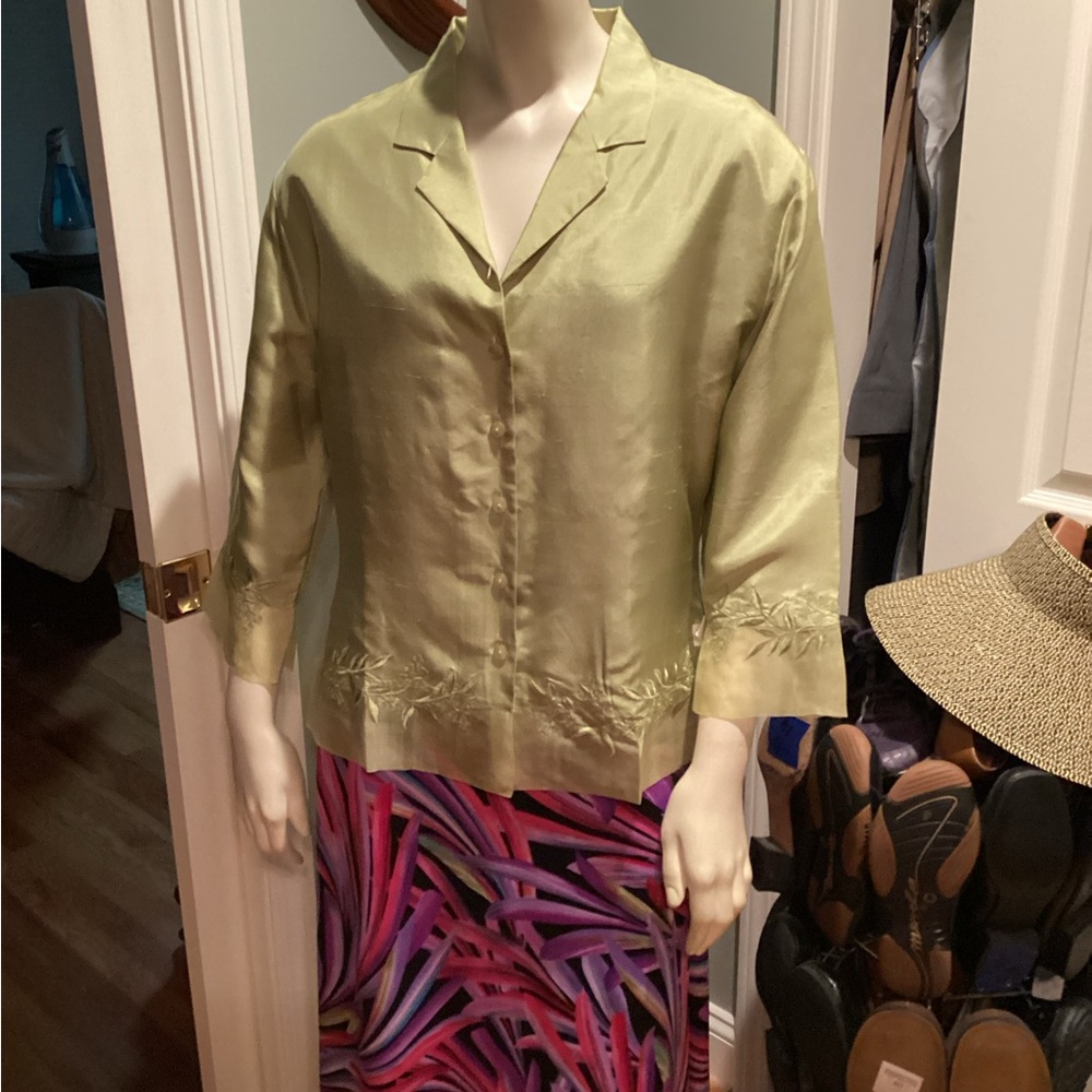 Silkland Green Top